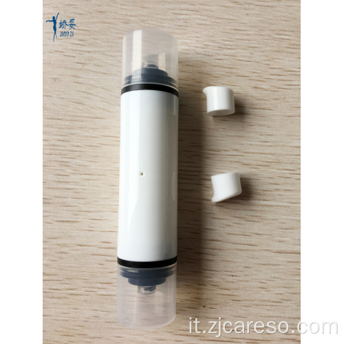 Flacone airless in PP con doppia pompa da 10+10 ml